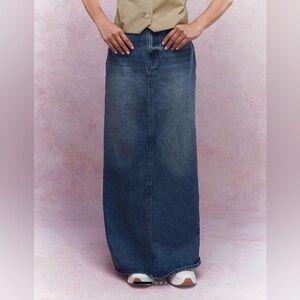 Black orchid Los Angeles Maxi Denim skirt